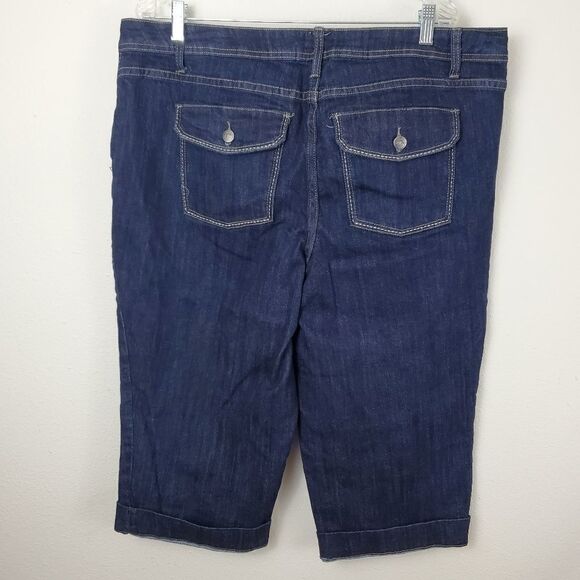 Just my size Capris. Indigo Dark Wash. Size 20W - Picture 1 of 6